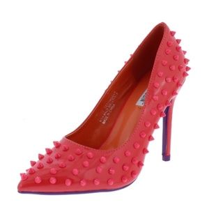 Hot Pink Spiky Heels NWOT
